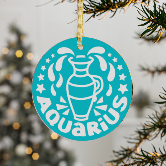 Aquarius Zodiac Keychain