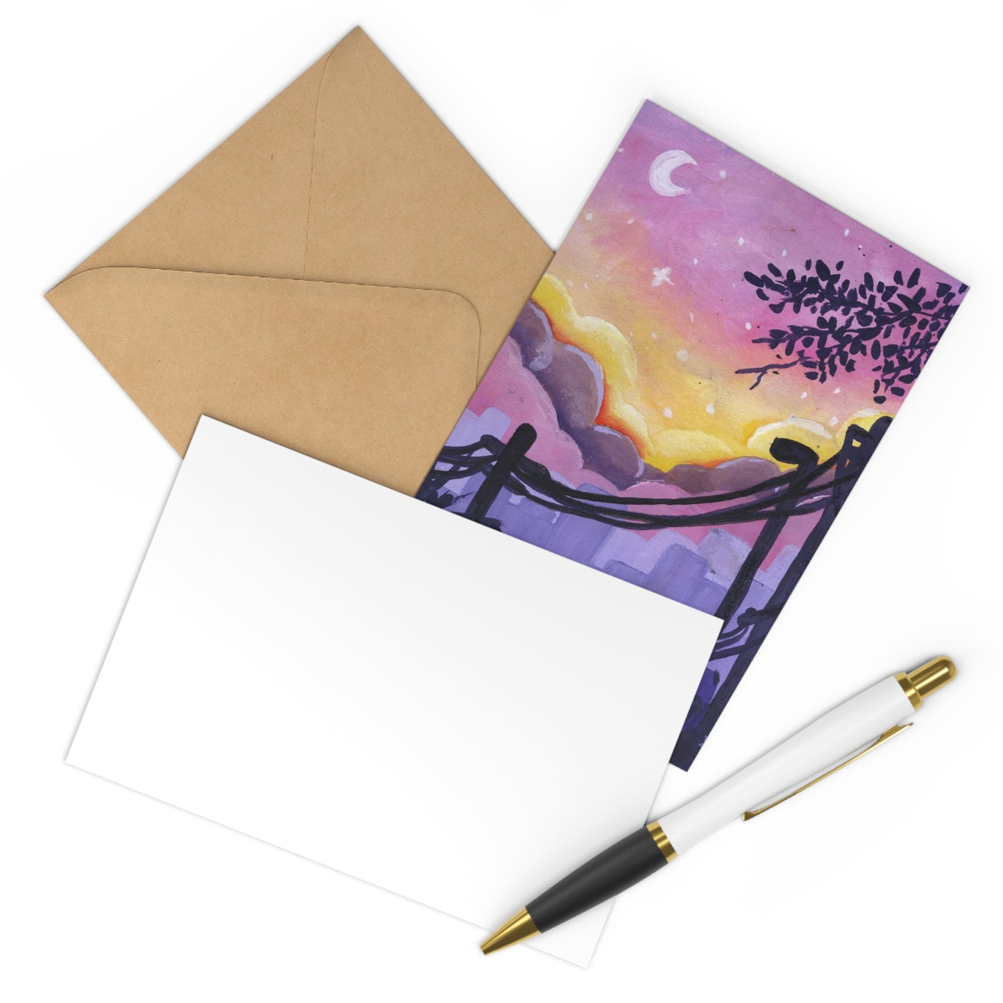 Purple Sunset Card