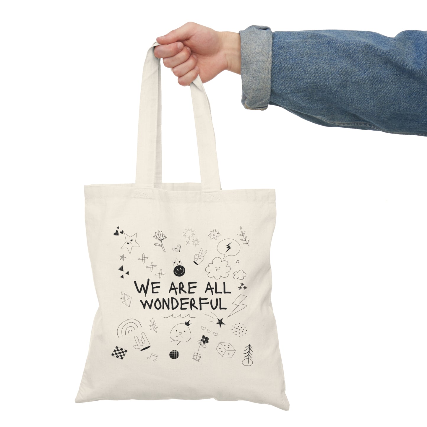 We are all wonderful tote bag