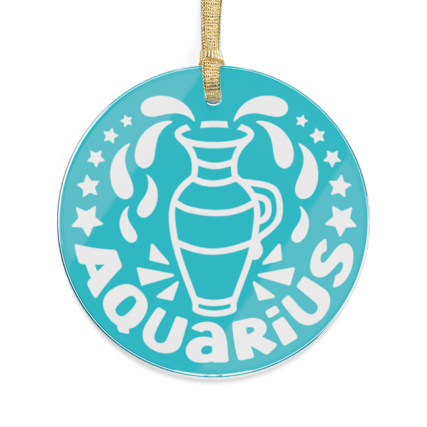 Aquarius Zodiac Keychain