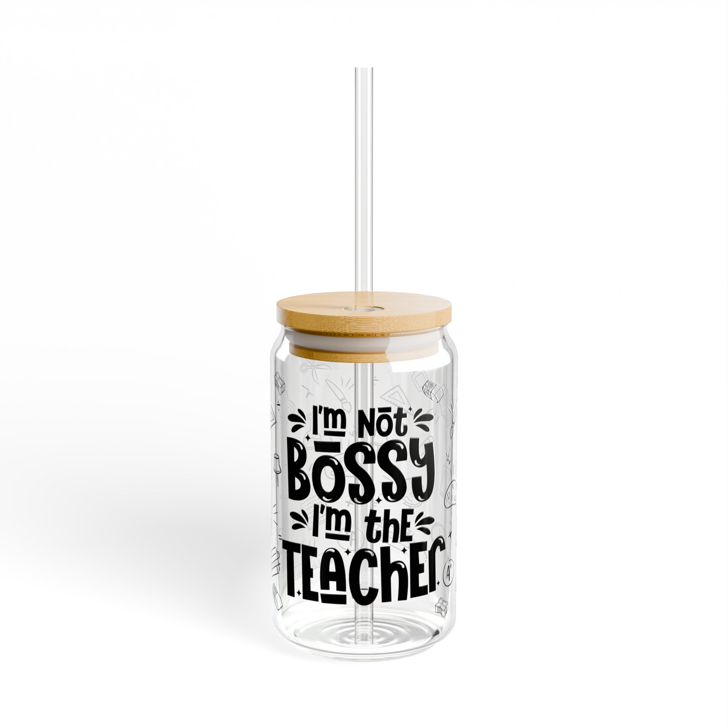 Teacher Glass Cup, 16 oz