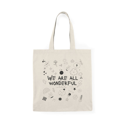 We are all wonderful tote bag